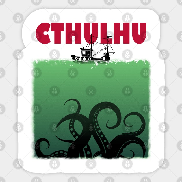 Cthulhu Jaws Sticker by Manoss